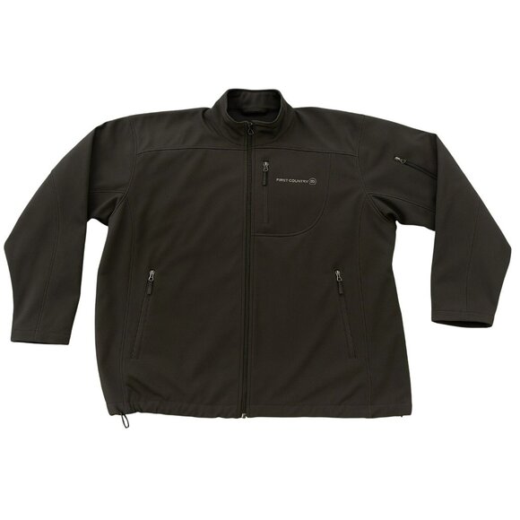 Free Country Men’s Black Softshell Jacket – Size 3XL Warm Winter Outerwear - Picture 1 of 15